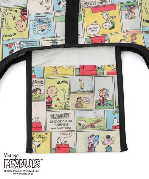 le cercle ADAM ET ROPE'（ルセルクルアダムエロペ）の「PEANUTS × FRUITOFTHEROOM　エコBAG（トートバッグ・レディース・スミクロ/イエロー系その他2/ホワイト系その他2・FREE）」の13枚目の写真