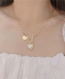 meJane（ミージェーン）の「ハート×パールネックレス（ネックレス）」