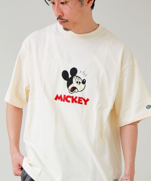 DISCUS(ディスカス)の「【DISCUS】Disney ミッキープリントTシャツ(Tシャツ/カットソー・メンズ・ブラック系その他3/ホワイト系その他2/ホワイト系その他3/ホワイト系その他4/ホワイト系その他5/ブラック系その他2/グレー系その他/ブラック系その他・FREE)」の2枚目の写真