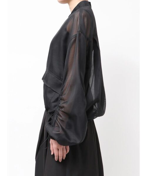 ELENDEEK（エレンディーク）の「BACK TUCK SHEER BZ（ブルゾン・レディース・ブラック/ベージュ・FREE）」の20枚目の写真