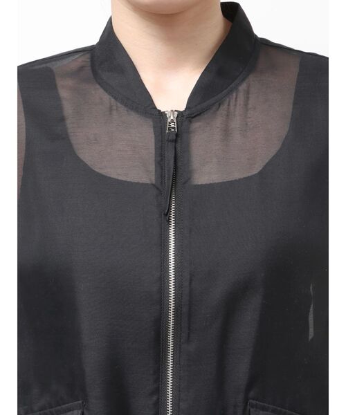 ELENDEEK（エレンディーク）の「BACK TUCK SHEER BZ（ブルゾン・レディース・ブラック/ベージュ・FREE）」の18枚目の写真