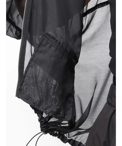 ELENDEEK（エレンディーク）の「BACK TUCK SHEER BZ（ブルゾン・レディース・ブラック/ベージュ・FREE）」の15枚目の写真