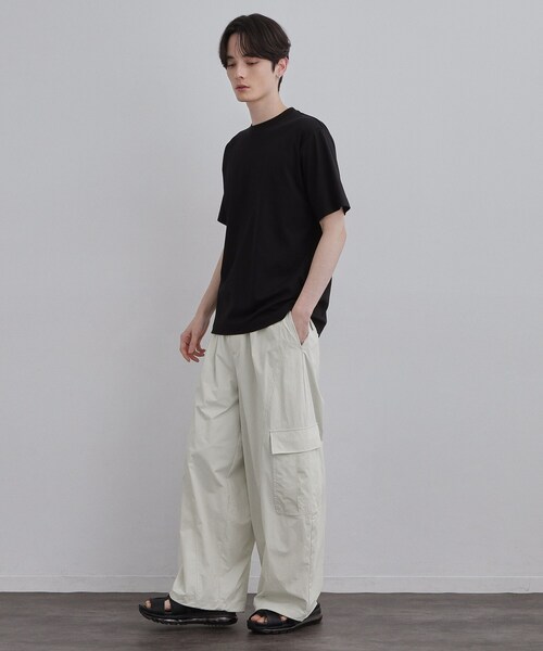 tk.TAKEO KIKUCHI（ティーケータケオキクチ）の「カッティングカーゴパンツ（その他パンツ・メンズ・オフホワイト/ブラック/カーキ・01/03/02）」の9枚目の写真