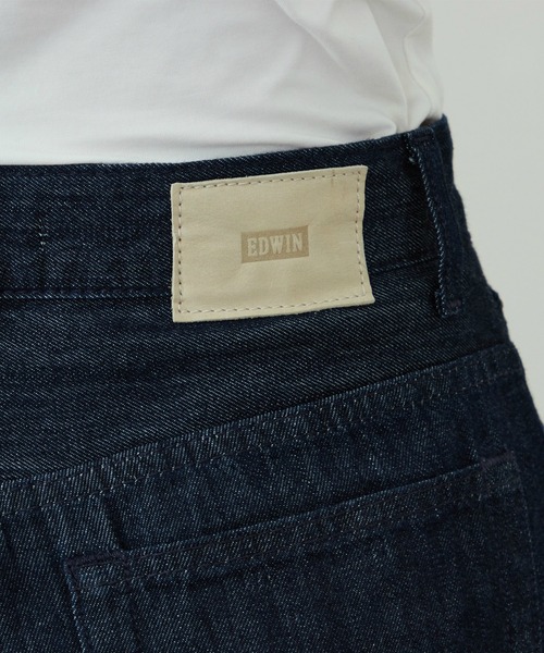 EDWIN(エドウィン)の「EDWIN LADIES ライトオンス ワイドデニムパンツ セルビッジ セットアップ対応(デニムパンツ・レディース・ブルー/インディゴブルー・SMALL/X-SMALL/MEDIUM/LARGE)」の9枚目の写真