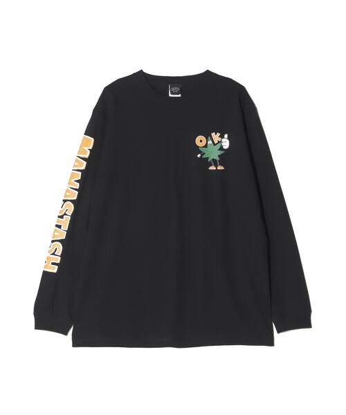 MANASTASH(マナスタッシュ)の「MANASTASH/マナスタッシュ/ODJ L/S TEE OK(Tシャツ/カットソー・メンズ・ブラック・S/M)」の1枚目の写真