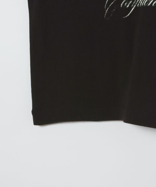 JEANASIS（ジーナシス）の「FluidロゴフライスチビTEE/672122（Tシャツ/カットソー・レディース・ホワイト/ブラック/チャコールグレー・FREE）」の7枚目の写真