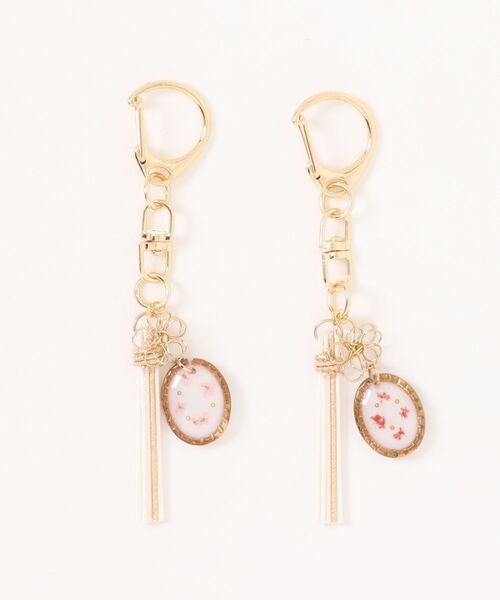 Shin】[シン]水引花結びキーホルダー・バッグチャーム2個セット(MA