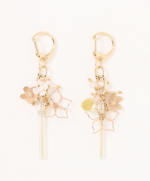 Shin】[シン]水引花結びキーホルダー・バッグチャーム2個セット(MA