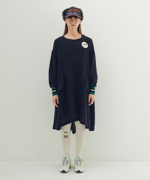 STOF(ストフ)の「Light Wool Mods One-piece(ワンピース・レディース・ブラック/ネイビー・FREE)」の2枚目の写真
