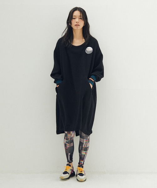 STOF(ストフ)の「Light Wool Mods One-piece(ワンピース・レディース・ブラック/ネイビー・FREE)」の1枚目の写真