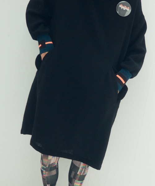 STOF(ストフ)の「Light Wool Mods One-piece(ワンピース・レディース・ブラック/ネイビー・FREE)」の6枚目の写真