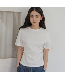 Drape half sleeve t-shirt [TISU05TS05]_Ivory