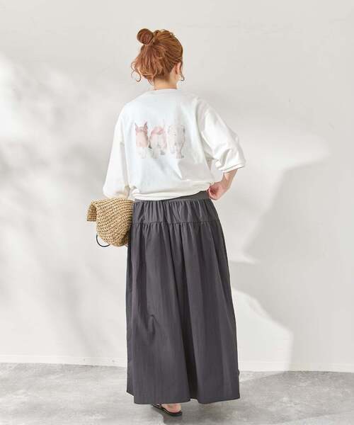 B.C STOCK(ベーセーストック)の「DOG&CAT アソート ハーフスリーブ Tシャツ(Tシャツ/カットソー・メンズ・ホワイト/ネイビー/レッド/イエロー/アイボリー・FREE)」の8枚目の写真