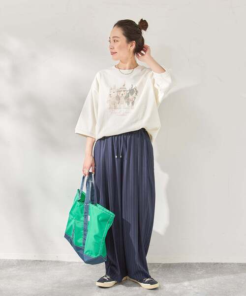 B.C STOCK(ベーセーストック)の「DOG&CAT アソート ハーフスリーブ Tシャツ(Tシャツ/カットソー・メンズ・ホワイト/ネイビー/レッド/イエロー/アイボリー・FREE)」の16枚目の写真