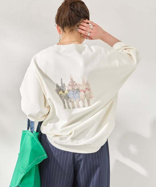 B.C STOCK(ベーセーストック)の「DOG&CAT アソート ハーフスリーブ Tシャツ(Tシャツ/カットソー・メンズ・ホワイト/ネイビー/レッド/イエロー/アイボリー・FREE)」の21枚目の写真