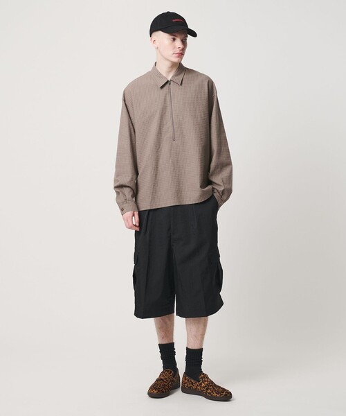 UNITED ARROWS & SONS(ユナイテッドアローズアンドサンズ)の「<UNITED ARROWS & SONS> RIP H/ZIP SHIRT/シャツ(シャツ/ブラウス・メンズ・グレー系/ホワイト・XL/L/S/M)」の6枚目の写真