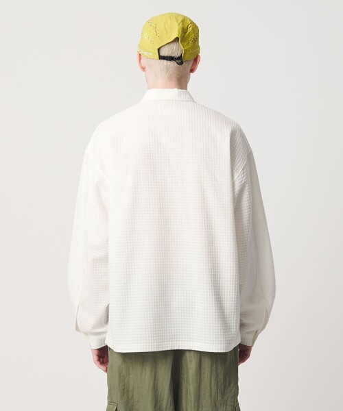 UNITED ARROWS & SONS(ユナイテッドアローズアンドサンズ)の「<UNITED ARROWS & SONS> RIP H/ZIP SHIRT/シャツ(シャツ/ブラウス・メンズ・グレー系/ホワイト・XL/L/S/M)」の9枚目の写真