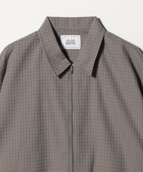 UNITED ARROWS & SONS(ユナイテッドアローズアンドサンズ)の「<UNITED ARROWS & SONS> RIP H/ZIP SHIRT/シャツ(シャツ/ブラウス・メンズ・グレー系/ホワイト・XL/L/S/M)」の12枚目の写真