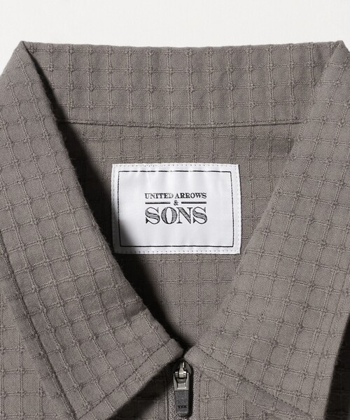 UNITED ARROWS & SONS(ユナイテッドアローズアンドサンズ)の「<UNITED ARROWS & SONS> RIP H/ZIP SHIRT/シャツ(シャツ/ブラウス・メンズ・グレー系/ホワイト・XL/L/S/M)」の19枚目の写真