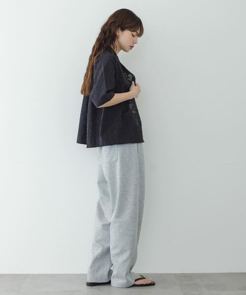 URBAN RESEARCH Sonny Label(アーバンリサーチサニーレーベル)の「ボタニカル柄コットンジャガードシャツ(シャツ/ブラウス・レディース・ブラウン/アイボリー/ブラック・FREE)」の18枚目の写真