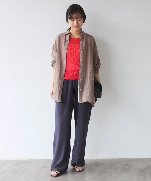 SLOBE IENA(スローブイエナ)の「《シリーズあり》カットレースタンク(Tシャツ/カットソー・レディース・レッド/ホワイト・FREE)」の12枚目の写真