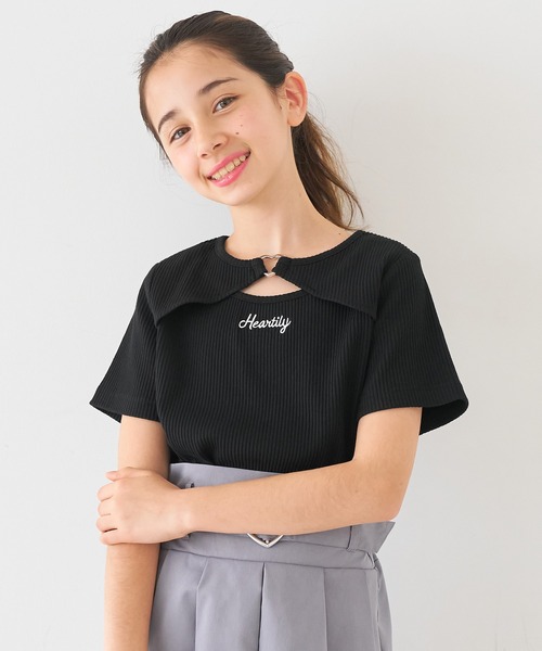 キッズ ハートバックルTシャツ（Tシャツ/カットソー）｜coca（coca