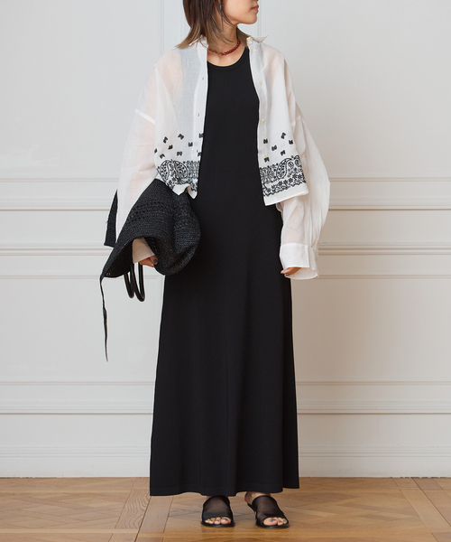 IENA LA BOUCLE(イエナラブークル)の「IENA LA BOUCLE エンブロイダリーコットンオーガンジーシャツ(シャツ/ブラウス・レディース・ホワイト・FREE)」の9枚目の写真