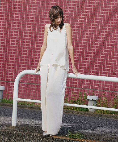 uncrave(アンクレイヴ)の「ドライタッチトロ イージーパンツ(その他パンツ・レディース・アイボリー系/ベージュ系/ブラック系・0/1/2)」の7枚目の写真
