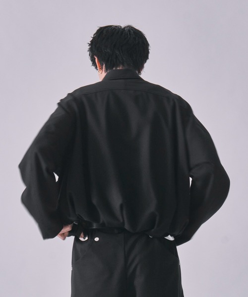 CONZ(コンズ)の「summer balloon blouson super 110/バルーンシルエット/バルーンブルゾン/NVRFRGT(ブルゾン・メンズ・ブラック/ストライプ/ブルーグレー・3/2/1)」の4枚目の写真