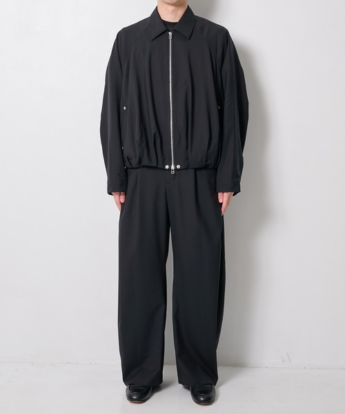 CONZ(コンズ)の「summer balloon blouson super 110/バルーンシルエット/バルーンブルゾン/NVRFRGT(ブルゾン・メンズ・ブラック/ストライプ/ブルーグレー・3/2/1)」の5枚目の写真