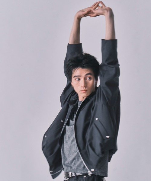 CONZ(コンズ)の「summer balloon blouson super 110/バルーンシルエット/バルーンブルゾン/NVRFRGT(ブルゾン・メンズ・ブラック/ストライプ/ブルーグレー・3/2/1)」の13枚目の写真