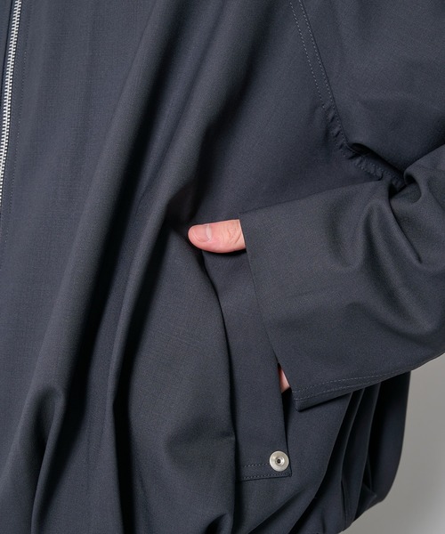 CONZ(コンズ)の「summer balloon blouson super 110/バルーンシルエット/バルーンブルゾン/NVRFRGT(ブルゾン・メンズ・ブラック/ストライプ/ブルーグレー・3/2/1)」の15枚目の写真