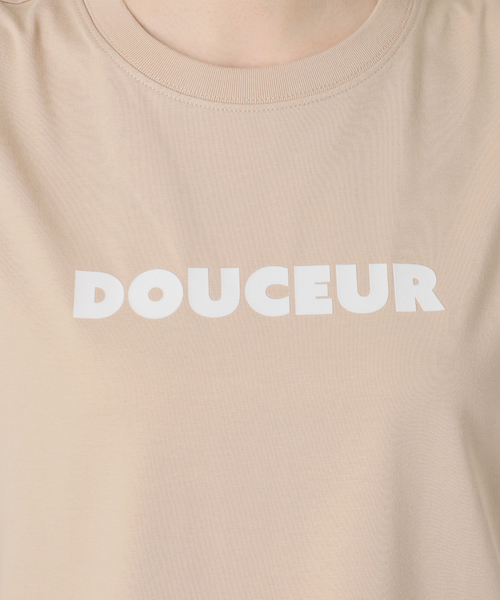 B.C STOCK(ベーセーストック)の「手洗い可 / フロッキープリントロゴTEE(Tシャツ/カットソー・レディース・ホワイト/ベージュ/ブラック系その他・FREE)」の9枚目の写真