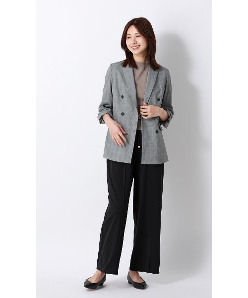 AOYAMA(アオヤマ)の「ドローコードワイドパンツ【涼】【セットアップ着用可】【裾上げ済み】(その他パンツ・レディース・グレー/ブラック・L/M/S)」の20枚目の写真