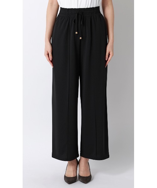 AOYAMA(アオヤマ)の「ドローコードワイドパンツ【涼】【セットアップ着用可】【裾上げ済み】(その他パンツ・レディース・グレー/ブラック・L/M/S)」の11枚目の写真