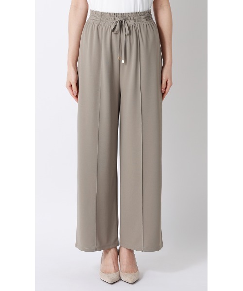 AOYAMA(アオヤマ)の「ドローコードワイドパンツ【涼】【セットアップ着用可】【裾上げ済み】(その他パンツ・レディース・グレー/ブラック・L/M/S)」の21枚目の写真