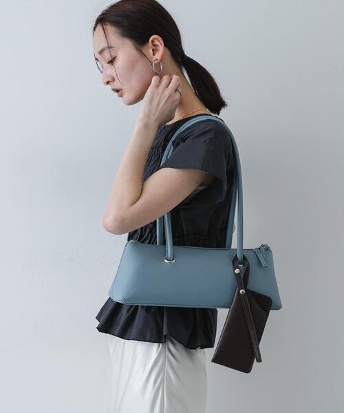 SENSE OF PLACE by URBAN RESEARCH（センスオブプレイスバイアーバンリサーチ）の「マルチケースツキワイドショルダーバッグ（ショルダーバッグ・レディース・アイボリー/ライトブルー/ブラック・ONE）」の16枚目の写真