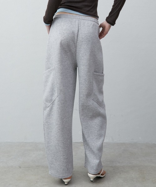 Rohwel（ローウェル）の「Curve Wide Sweat Pants / カーブワイドスウェットパンツ（スウェットパンツ・レディース・パープル/ブラック/グレー・FREE）」の17枚目の写真