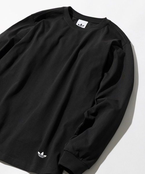 adidas(アディダス)の「【adidas】JP MFY LS T/ジャパン メイドフォーユー 長袖Tシャツ(Tシャツ/カットソー・メンズ・ホワイト/ブラック・S/M/L)」の2枚目の写真