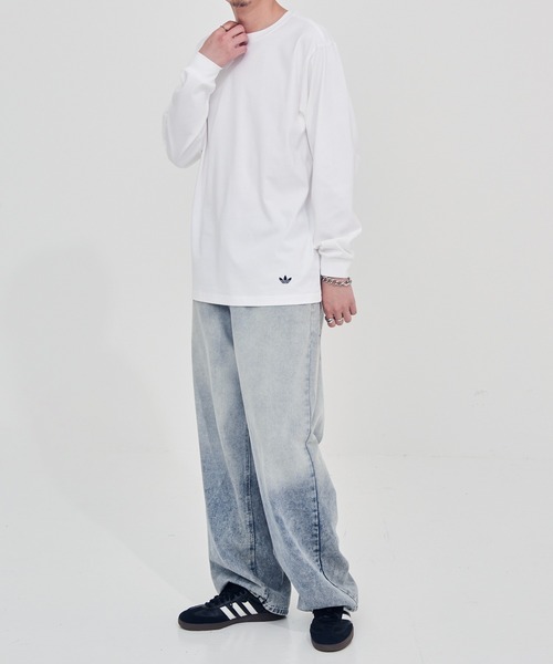 adidas(アディダス)の「【adidas】JP MFY LS T/ジャパン メイドフォーユー 長袖Tシャツ(Tシャツ/カットソー・メンズ・ホワイト/ブラック・S/M/L)」の6枚目の写真