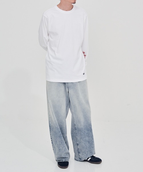 adidas(アディダス)の「【adidas】JP MFY LS T/ジャパン メイドフォーユー 長袖Tシャツ(Tシャツ/カットソー・メンズ・ホワイト/ブラック・S/M/L)」の7枚目の写真