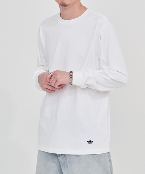 adidas(アディダス)の「【adidas】JP MFY LS T/ジャパン メイドフォーユー 長袖Tシャツ(Tシャツ/カットソー・メンズ・ホワイト/ブラック・S/M/L)」の4枚目の写真