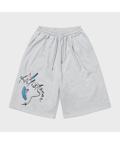 ARTISTWEAR（アーティストウェア）の「[ATW] フェザークロスバミューダパンツ - 2COLOR（その他パンツ・レディース・グレー/ブラック・MEDIUM/LARGE/X-LARGE/4XL）」の2枚目の写真