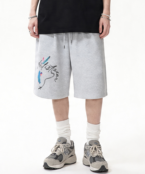 ARTISTWEAR（アーティストウェア）の「[ATW] フェザークロスバミューダパンツ - 2COLOR（その他パンツ・レディース・グレー/ブラック・MEDIUM/LARGE/X-LARGE/4XL）」の4枚目の写真