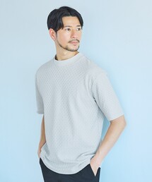 ABAHOUSE GRAY（アバハウスグレイ）の「【チェック柄】リンクス ブロック 半袖Tシャツ（Tシャツ/カットソー）」