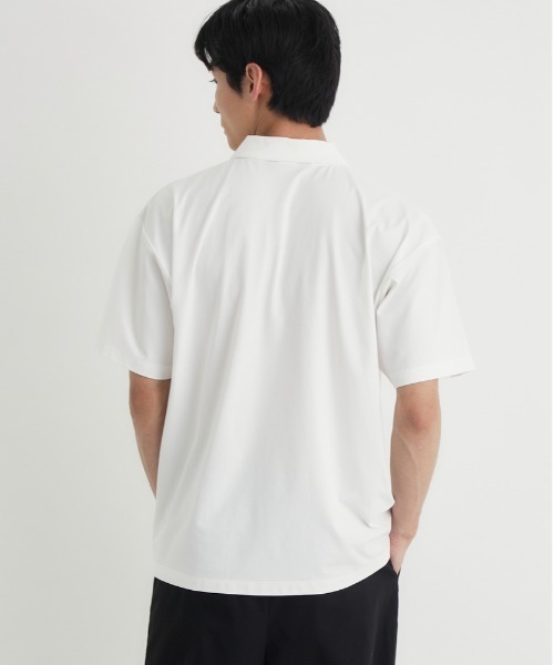 CAMP7(キャンプセブン)の「CAMP7(キャンプ7)ONEOCEAN半袖ポロシャツ(ポロシャツ・メンズ・ホワイト/ブラック・M/L/S/XL)」の5枚目の写真