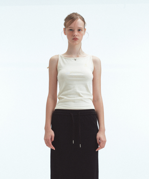 Rest&Recreation(レストアンドレクリエーション)の「BACK TIE SLEEVELESS - CREAM(Tシャツ/カットソー・レディース・その他・ONE)」の3枚目の写真