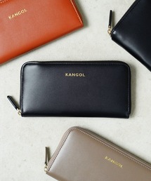 KANGOL（カンゴール）の「"06"≪KANGOL≫フェイクレザー ゴールドロゴ ラウンドジップ 長財布（財布）」