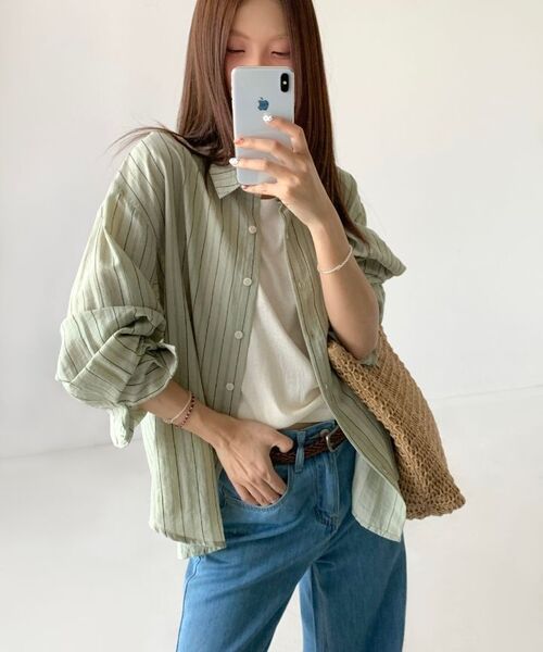 PIGMENT（ピグメント）の「[Light Air] デニムパンツ (CCDP250399)（デニムパンツ・レディース・ブルー/スカイブルー/ダークブルー・S/MEDIUM/L/X-LARGE）」の10枚目の写真