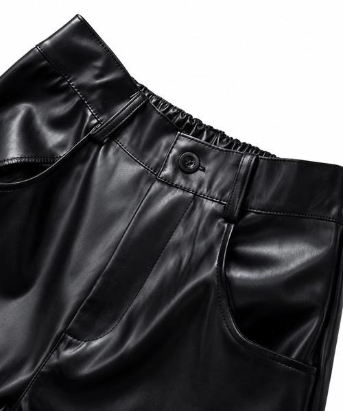 CALIFORNIA OUTFITTERS(カリフォルニア アウトフィッターズ)の「5C26 PUレザー ワイドストレートパンツ(その他パンツ・メンズ・ブラック・XXL/M/L/XL)」の8枚目の写真